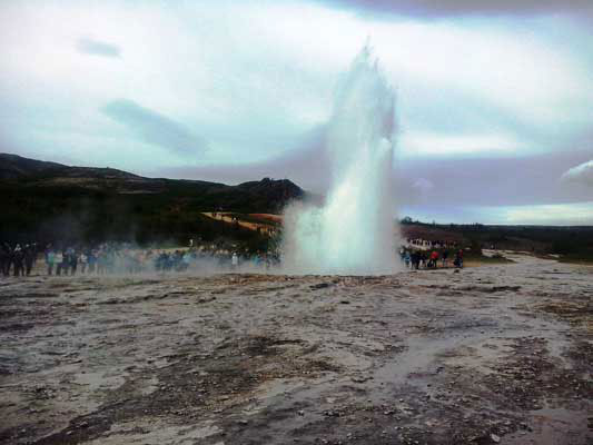 Islanda fotografie geyser